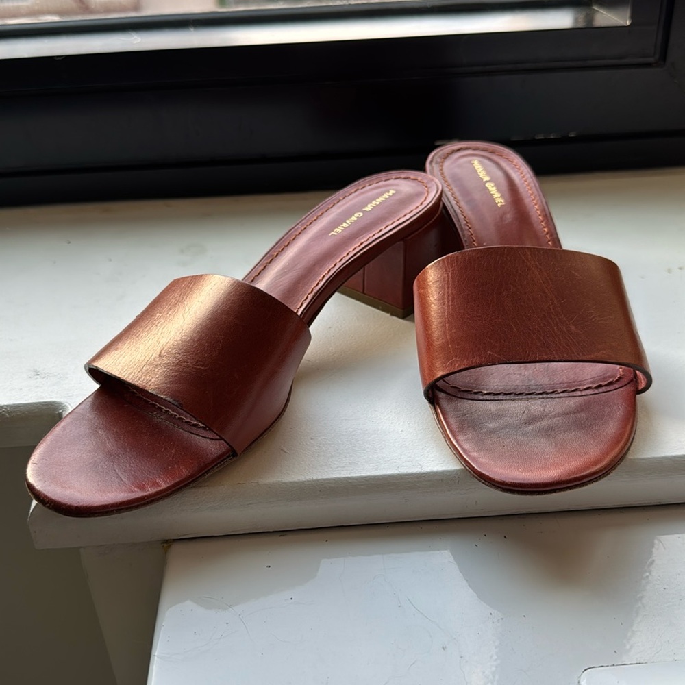 Mansur Gavriel Vachetta One Strap Sandals